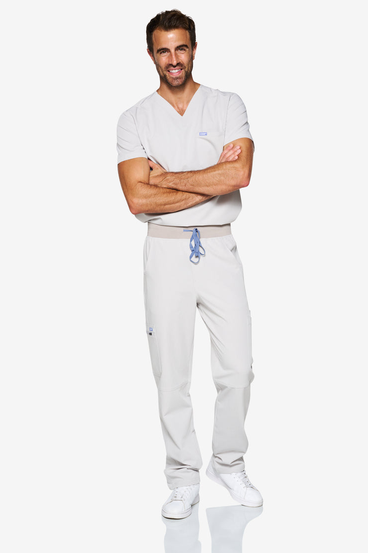 Overcast Grey Fit Straight Leg Pant | Storm | Men
