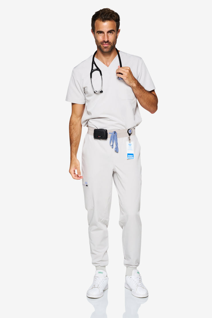 Overcast Grey Fit Joggers | Storm | Men