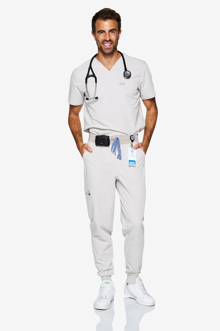 Overcast Grey Fit Joggers | Storm | Men
