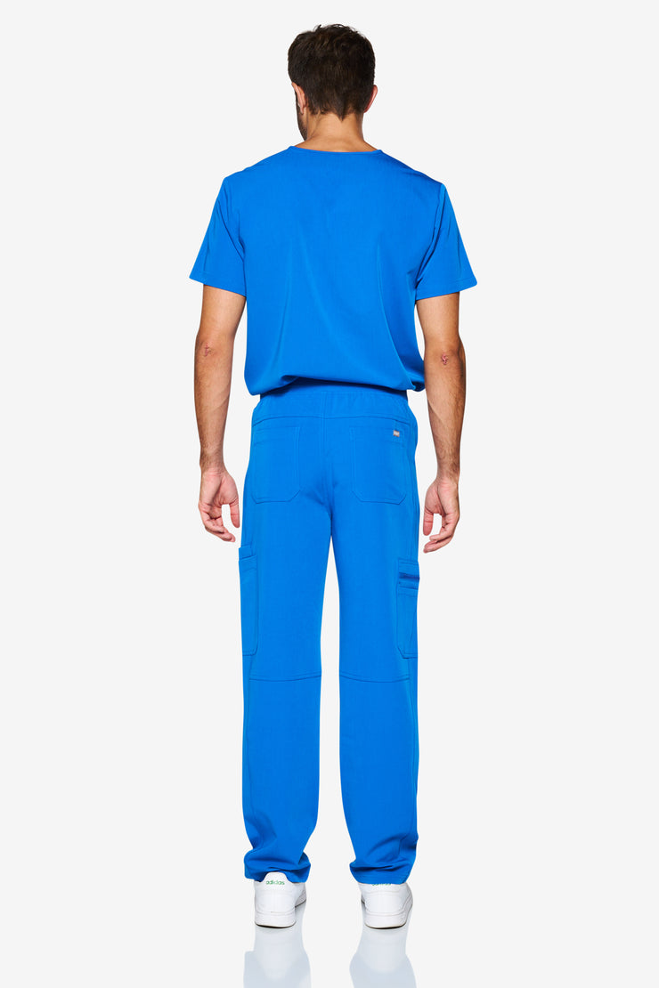 Pantalón de pierna recta azul real zafiro | Gema | Hombres 