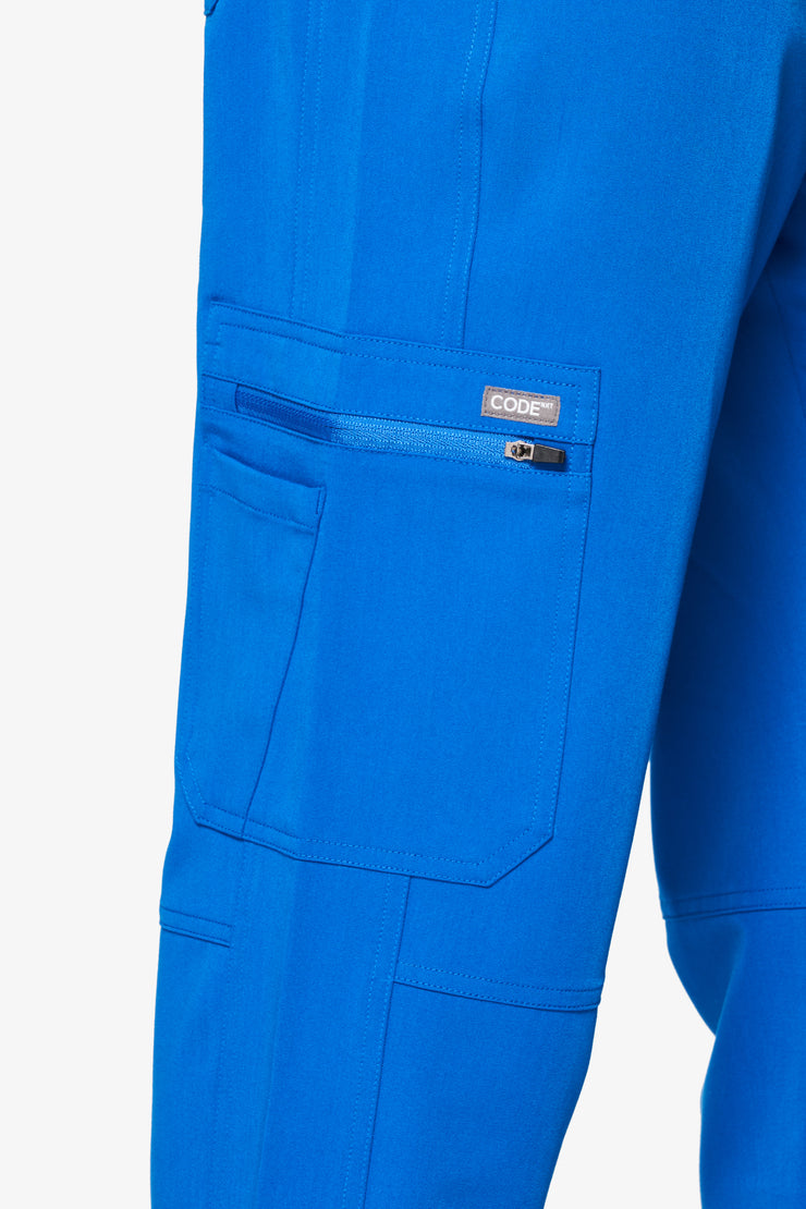 Pantalón de pierna recta azul real zafiro | Gema | Hombres 
