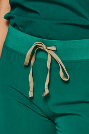 Emerald Hunter Green Straight Leg Pant | Gem Collection |