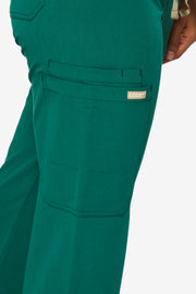 Emerald Hunter Green Straight Leg Pant | Gem Collection |