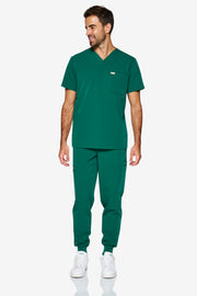 Blusa Médica Verde Cazador Esmeralda | Gema | Hombres