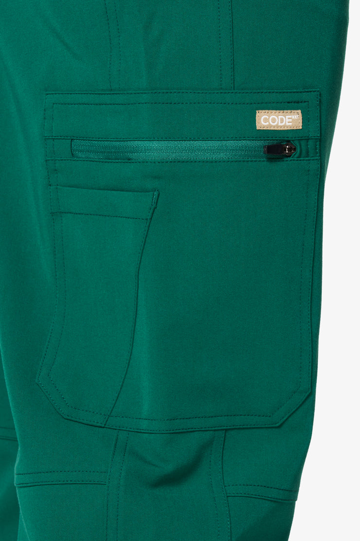 Pantalón de pierna recta verde cazador esmeralda | Gema | Hombres 