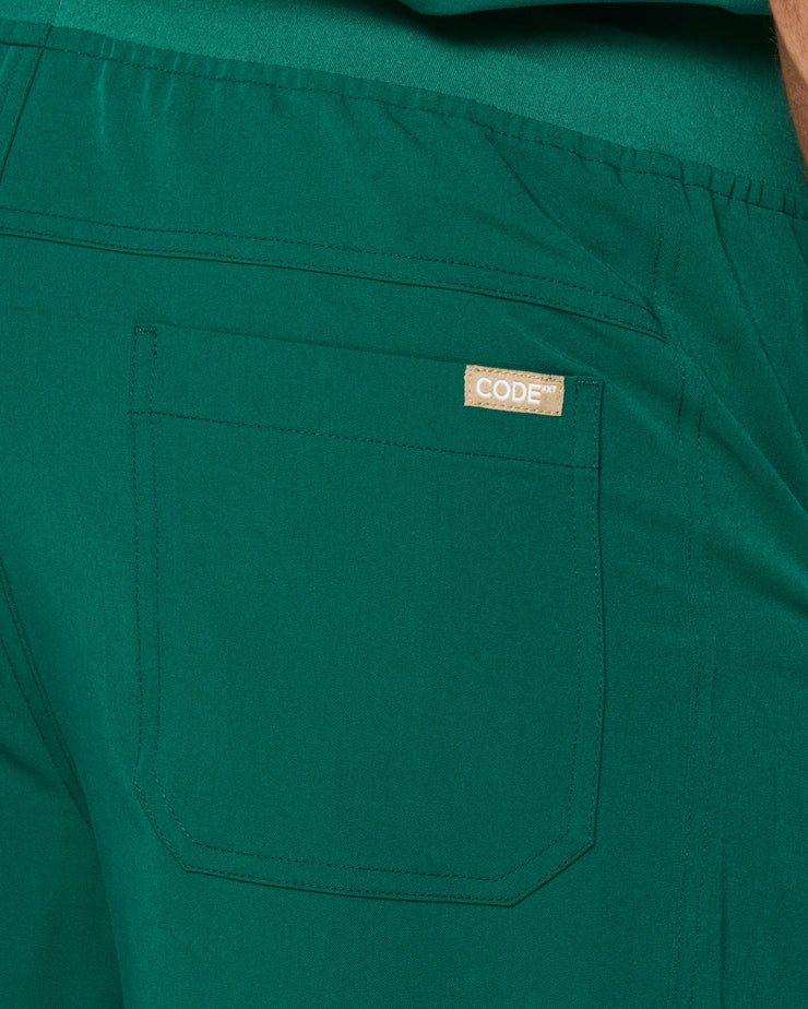 Pantalón de pierna recta verde cazador esmeralda | Gema | Hombres 