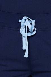 Pantalón médico azul marino con pernera recta | Colección de choque