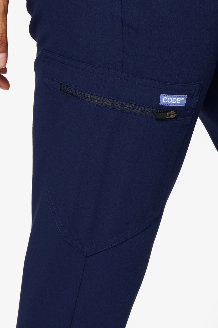 Navy Fit Straight Leg Scrub Pant | Shock Collection