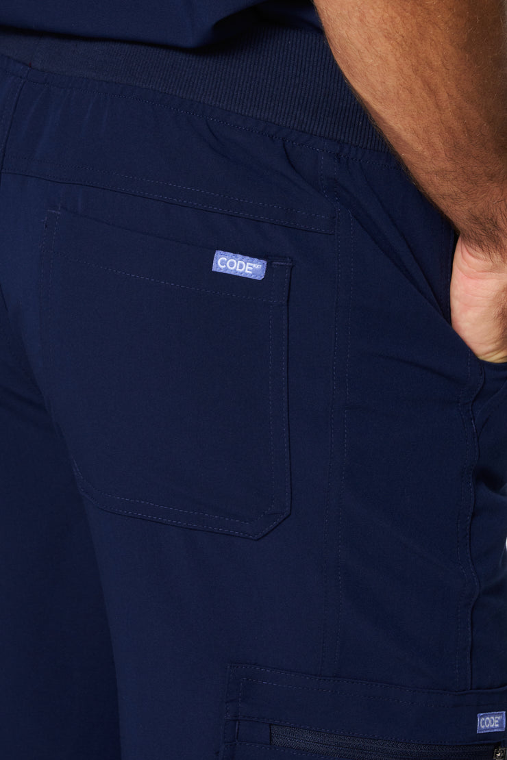 Pantalón de pierna recta azul marino | Colección Choque | Hombres 