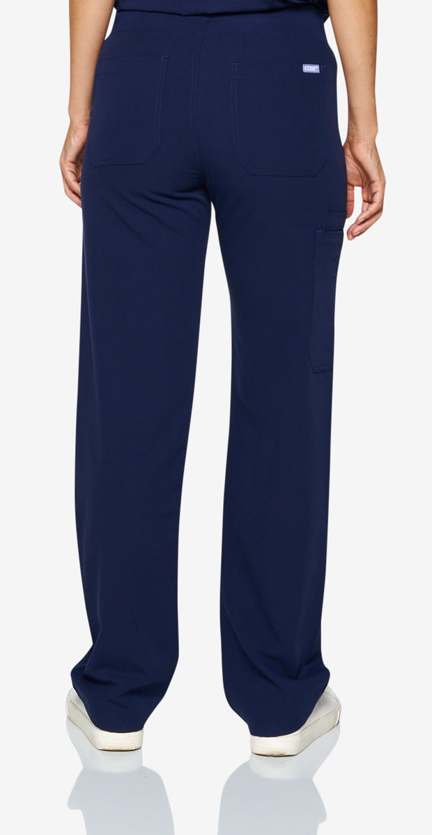 Navy Fit Straight Leg Scrub Pant | Shock Collection