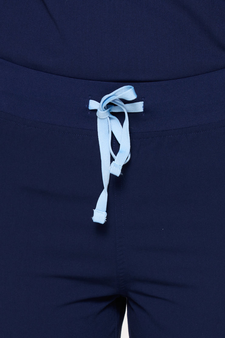 Joggers médicos de corte azul marino | Colección de choque