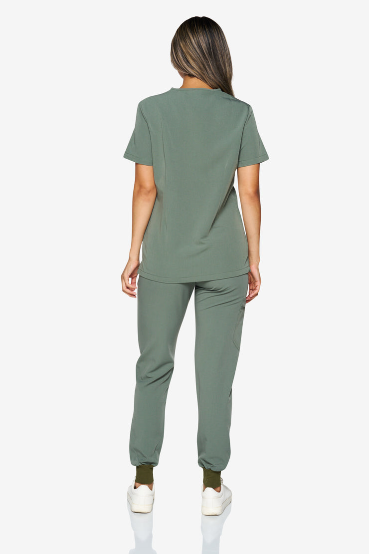 Olive Scrub Top | Shock Collection