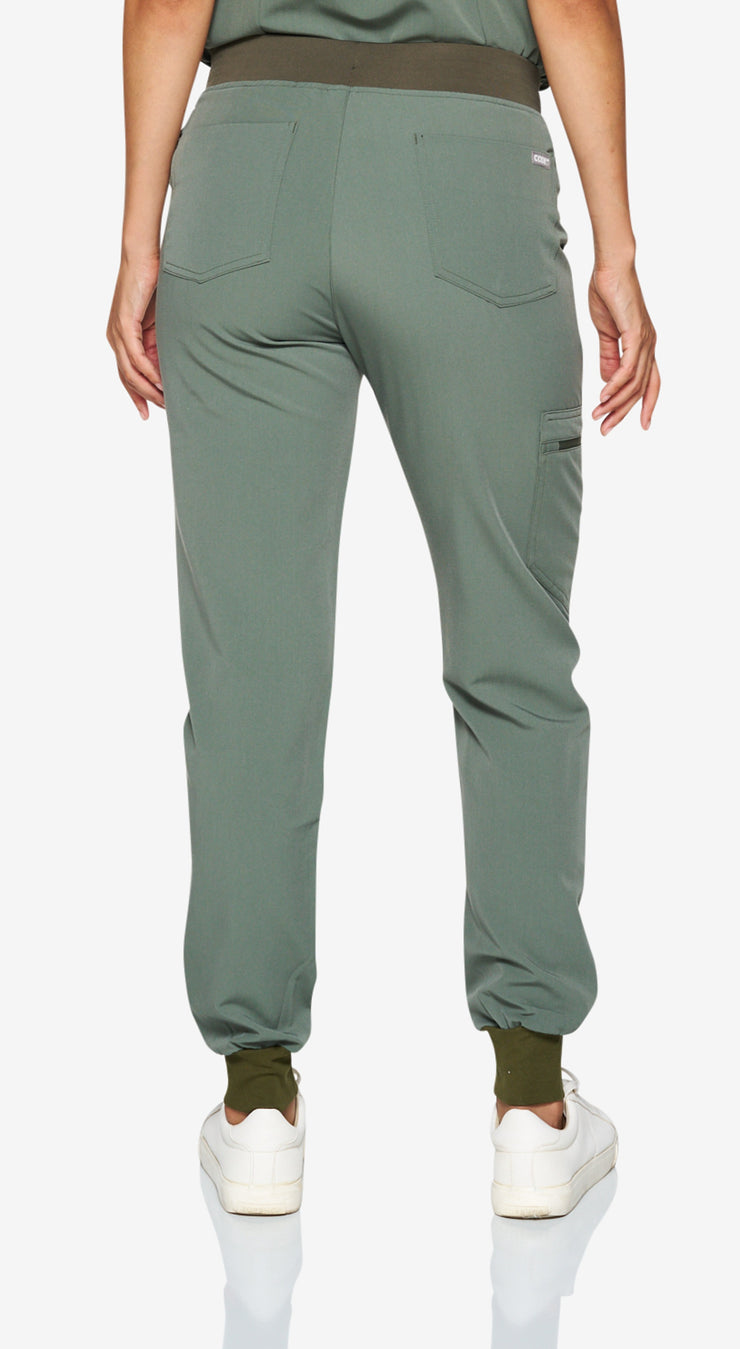 Olive Fit Scrub Joggers | Shock Collection