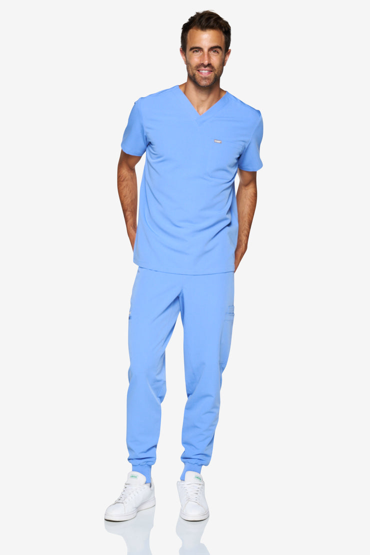 Arctic Ceil Blue Fit Joggers | Storm | Men