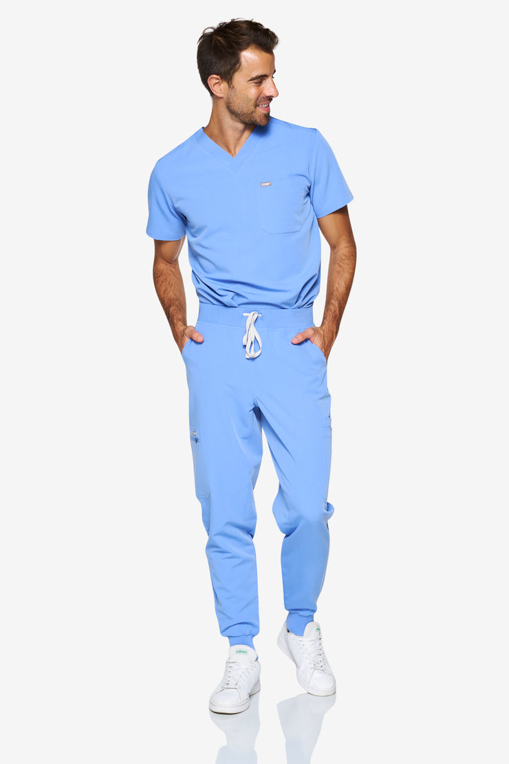 Arctic Ceil Blue Fit Joggers | Storm | Men
