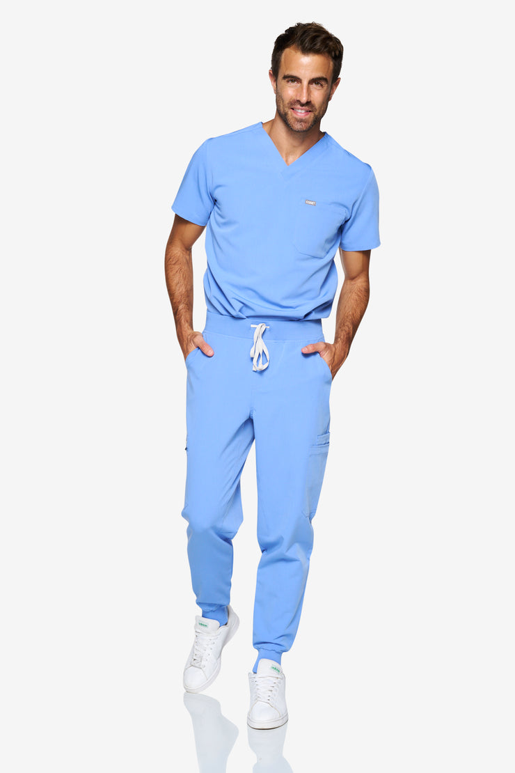 Arctic Ceil Blue Fit Joggers | Storm | Men