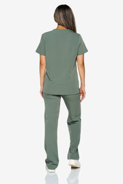 Pantalón médico Olive Fit con pernera recta | Colección de choque