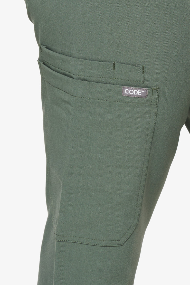 Olive Fit Straight Leg Scrub Pant | Shock Collection |