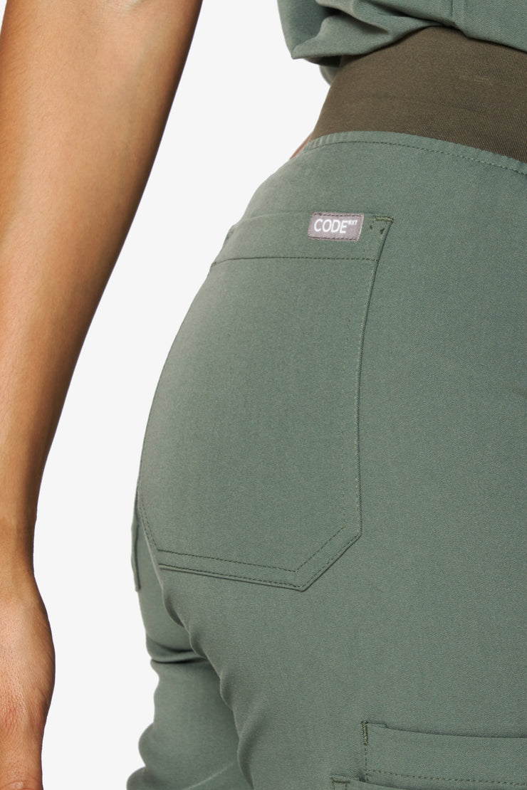 Olive Fit Straight Leg Scrub Pant | Shock Collection |