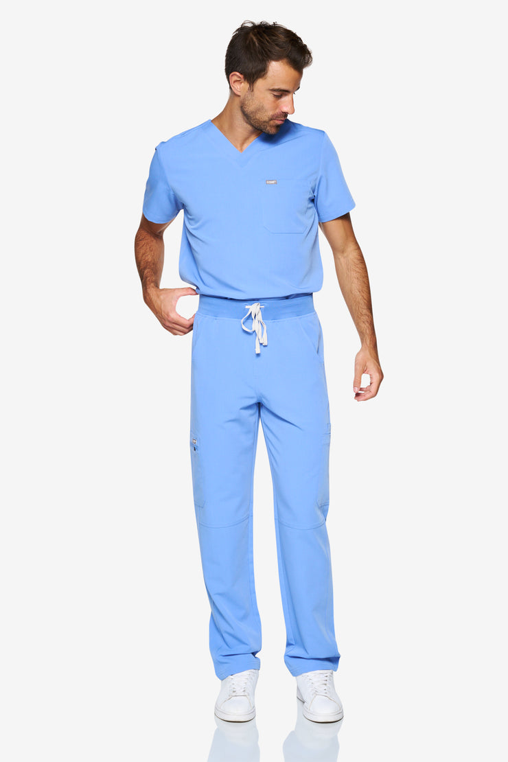 Arctic Ceil Blue Fit Straight Leg Pant | Storm | Men