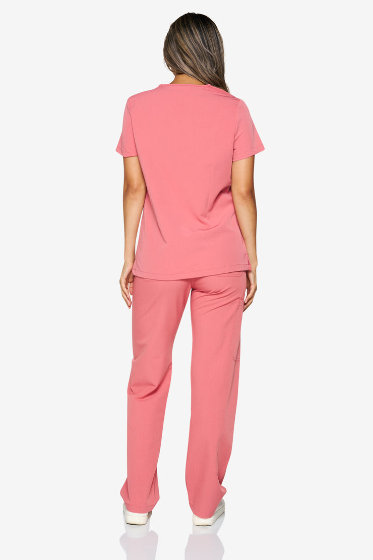 Mauve Fit Straight Leg Scrub Pant | Shock Collection |
