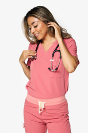 Mauve Scrub Top | Shock Collection