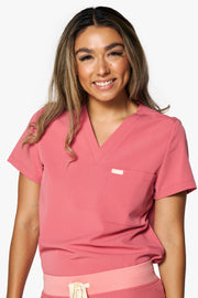 Mauve Scrub Top | Shock Collection | FINAL SALE