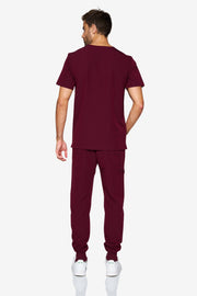 Burgundy Scrub Top | Pulse | MEN | FINAL SALE