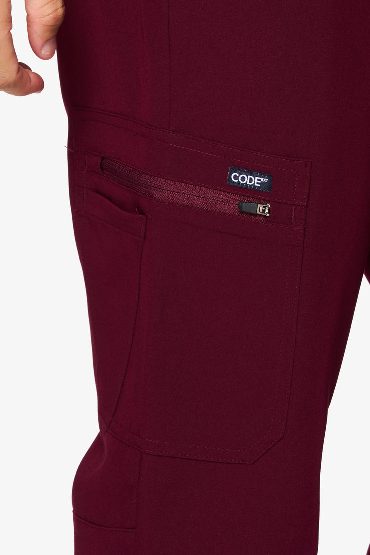 Jogger entallado burdeos | Colección de pulsos | Hombres 