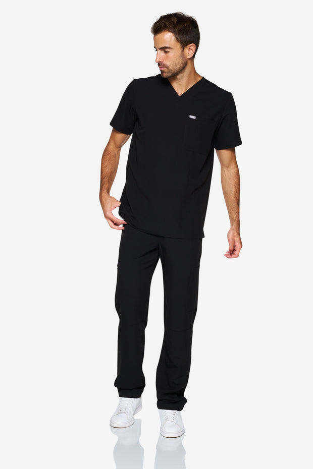 Black Scrub Top | Shock | MEN | FINAL SALE