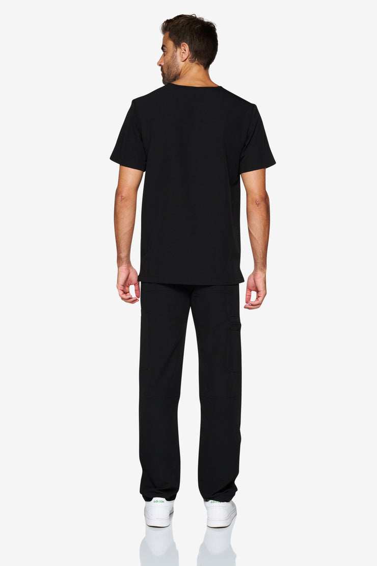Black Scrub Top | Shock | MEN
