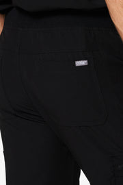 Pantalón recto negro | Colección Choque | Hombres 