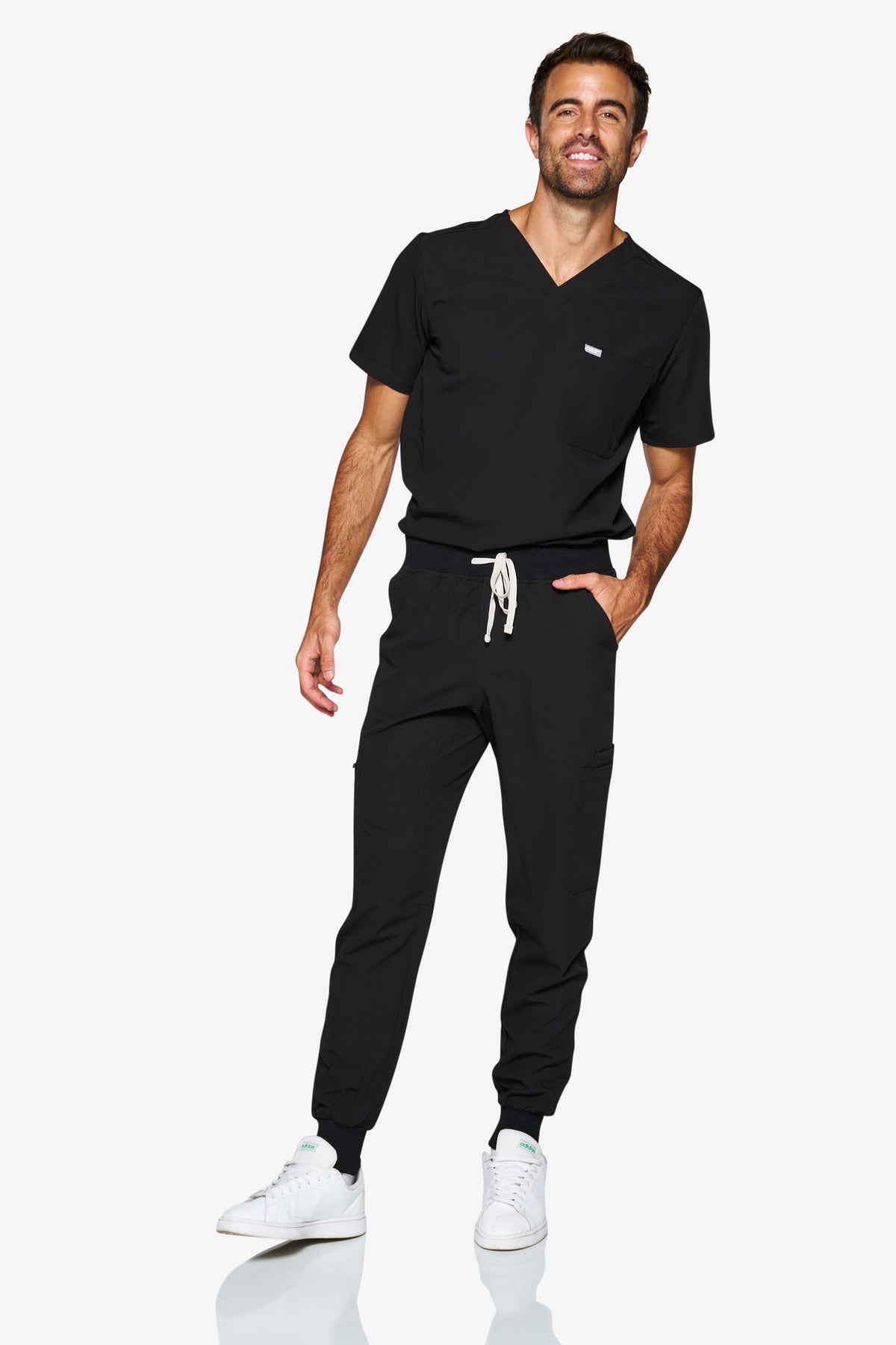 Black Scrub Top | Shock | MEN