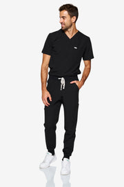 Jogger de ajuste negro | Colección Choque | Hombres 