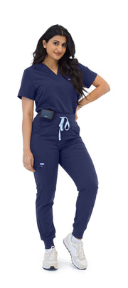 Navy High-Waisted Fit Jogger