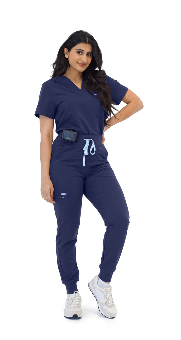 Navy High-Waisted Fit Jogger