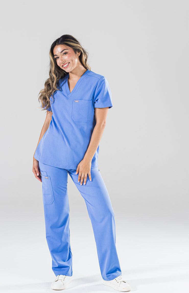 Arctic Ceil Blue Fit Straight Leg Pant | Storm Collection