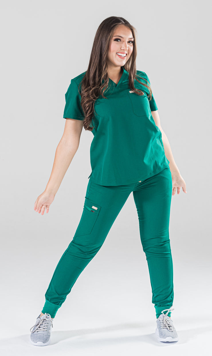 Emerald Hunter Green Fit Joggers | Gem Collection