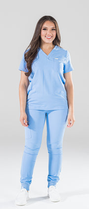 Sky Blue Scrub Top | Cloud Collection FINAL SALE