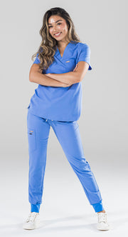 Arctic Ceil Blue Scrub Top | Storm Collection