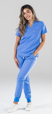 Arctic Ceil Blue Scrub Top | Storm Collection