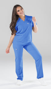 Arctic Ceil Blue Fit Straight Leg Pant | Storm Collection