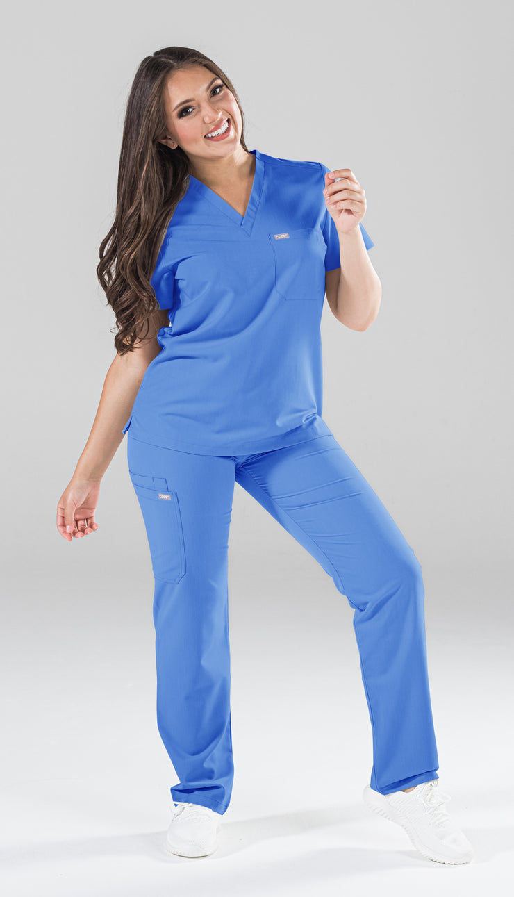 Arctic Ceil Blue Fit Straight Leg Pant | Storm Collection