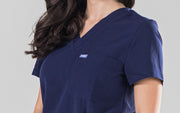 Navy Scrub Top | Hypovolemic Shock - CODE NXT Scrubs