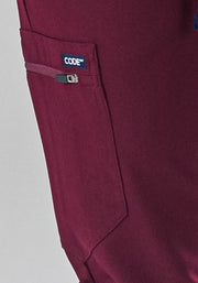 Burgundy Fit Scrub Jogger | Heme - CODE NXT Scrubs