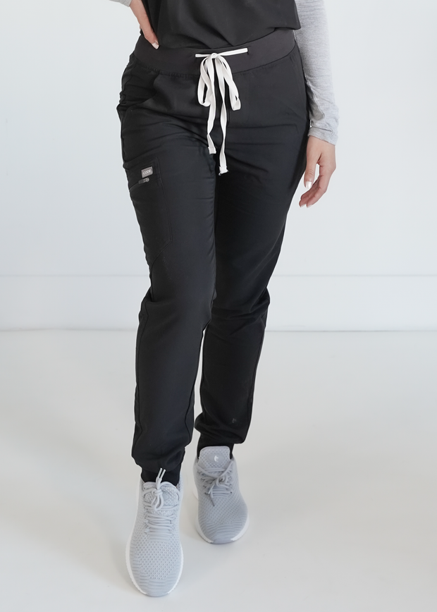 Black Fit Joggers  Shock Collection – CODE NXT Scrubs