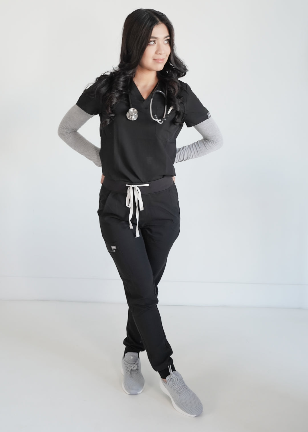 Black Fit Joggers | Shock Collection – CODE NXT Scrubs