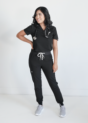 Black Scrub Top | Septic Shock - CODE NXT Scrubs