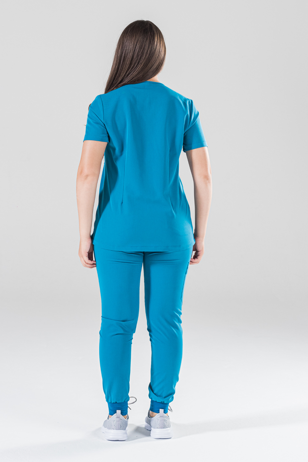 Caribbean Blue Fit Scrub Jogger | Cyanosis - CODE NXT Scrubs