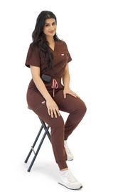 Chocolate High-Waisted Fit Jogger | Coffee Collection